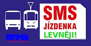 Širší nabídka SMS jízdenek pro Brno (DPMP)